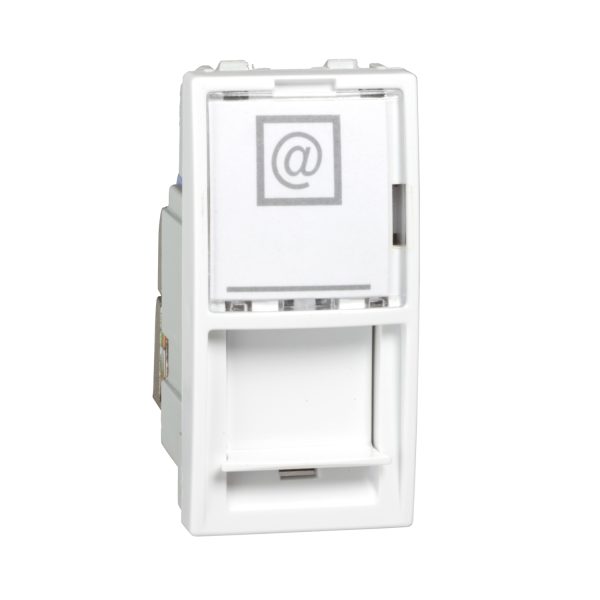 MGU3.416.18 | Unica - 1 RJ45 socket (S-One) - 1 m - Cat.6, S/FTP - white